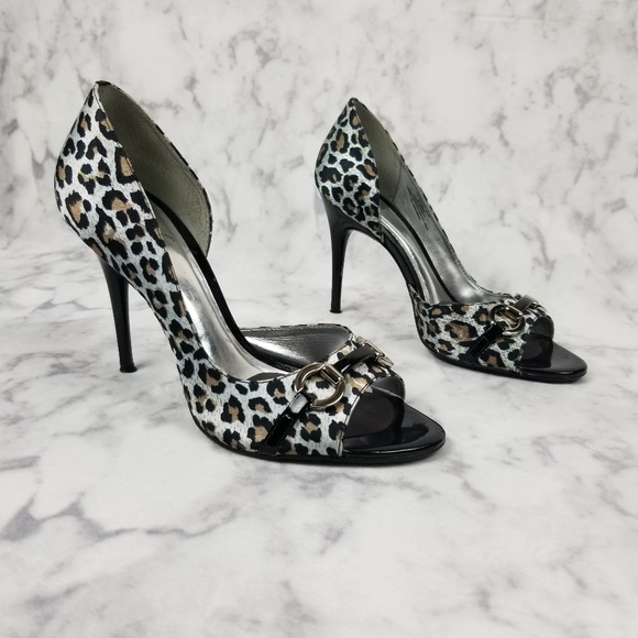 Carlos Santana Shoes - Carlos by Carlos Santana Leopard Print heels 8.5M
